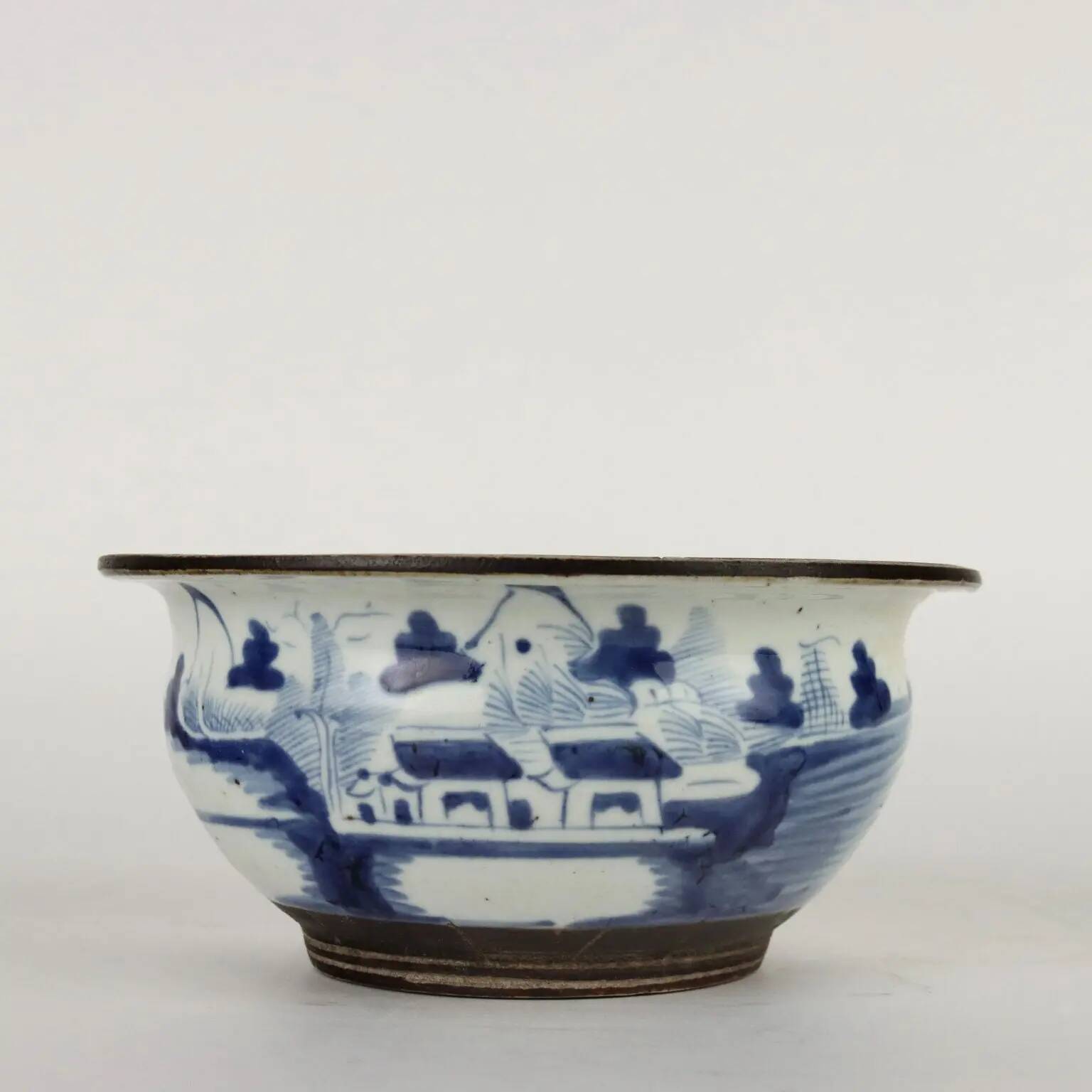 Old stoneware bowl China 20th Century