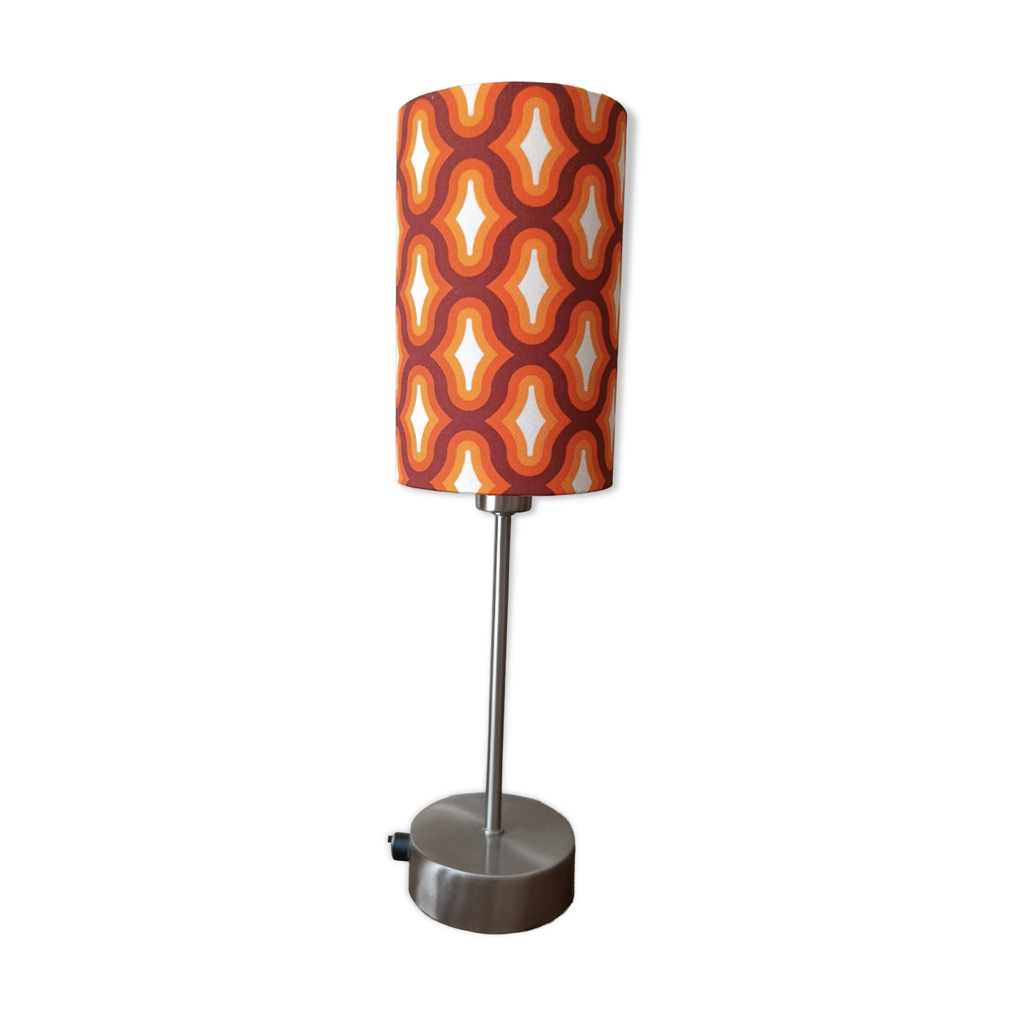 lampe à poser ambiance seventies imprimé space age