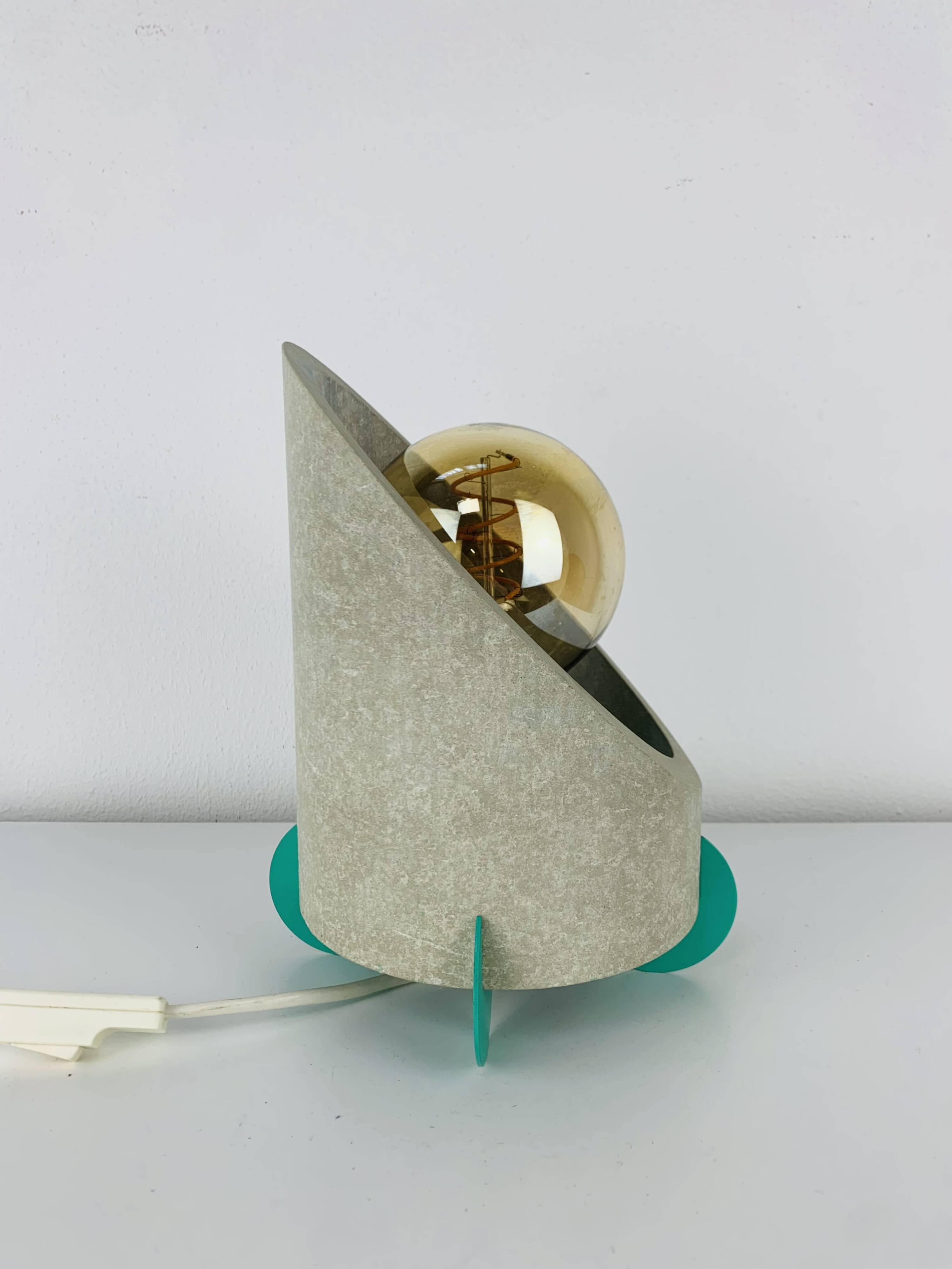 Postmodern lamp from the 80s, Memphis style.