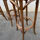 Set de 4 tabourets de bar, bois courbé