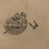 D1965 Charles Catteat Boch Frères Keramis vase with flowers