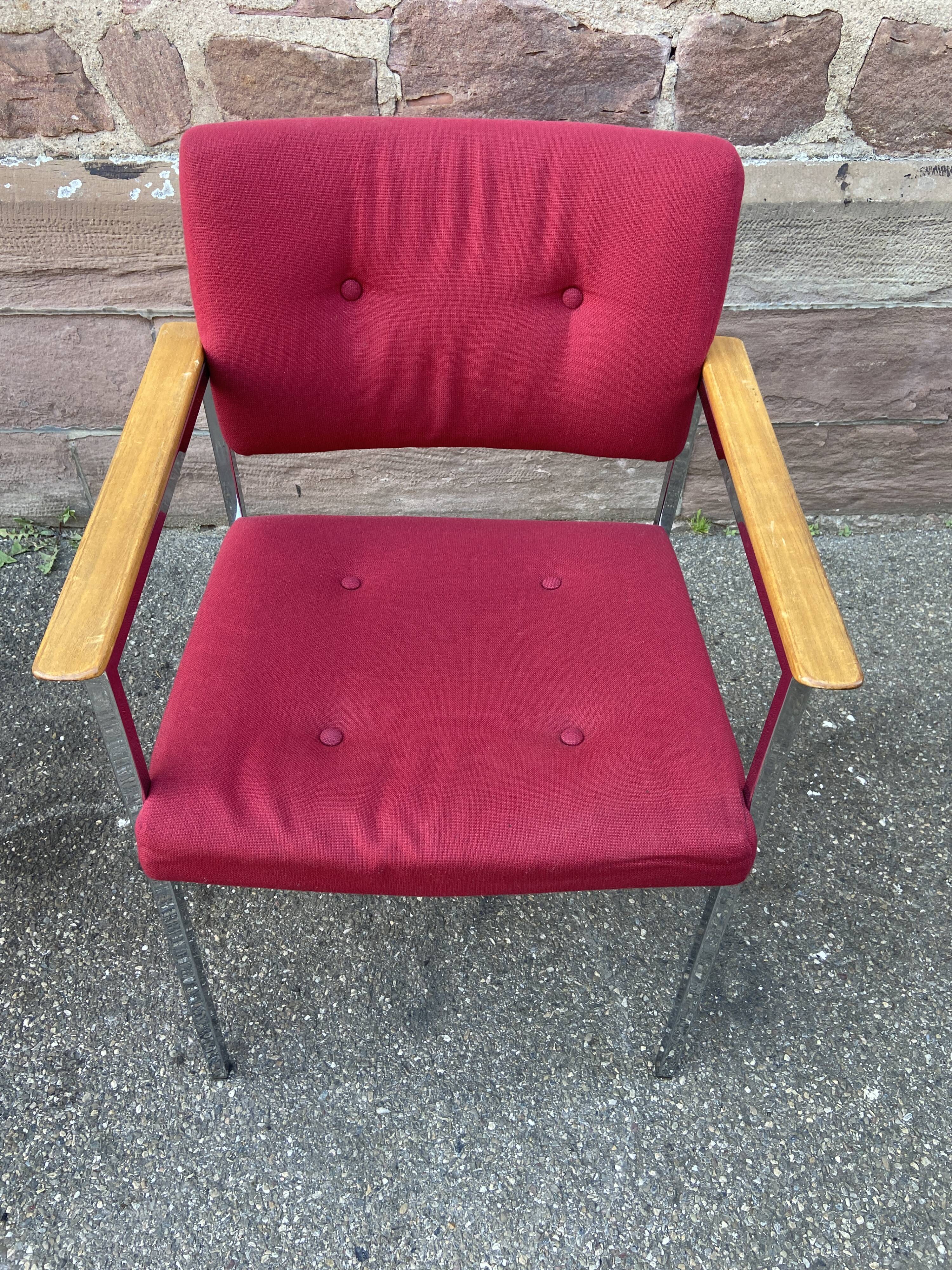 Pair of armchairs design Polsterstühle Röder & Söhne Frankfurt