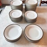 Table service in porcelain ch pillivuyt 81 pieces