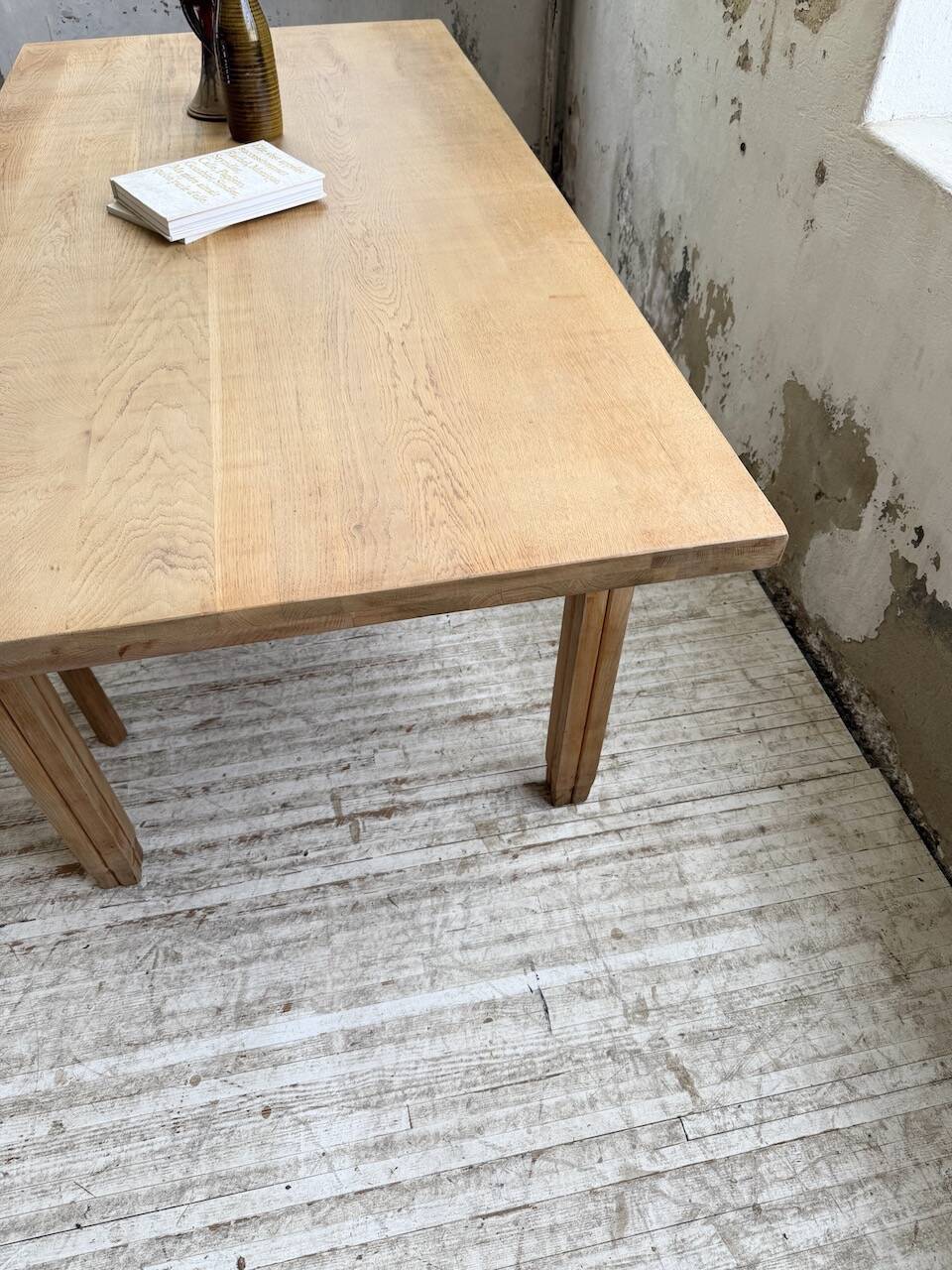 Ancienne table de ferme en chêne