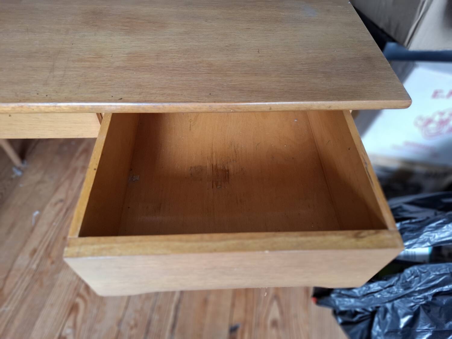 Solid oak desk from the 60s-70s.