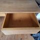 Solid oak desk, 1960s-70s