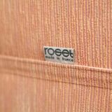 Armchair Ligne Roset, pastel orange color, France, circa 1990