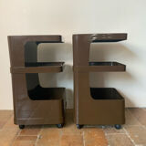 Vintage 70s serving trolleys