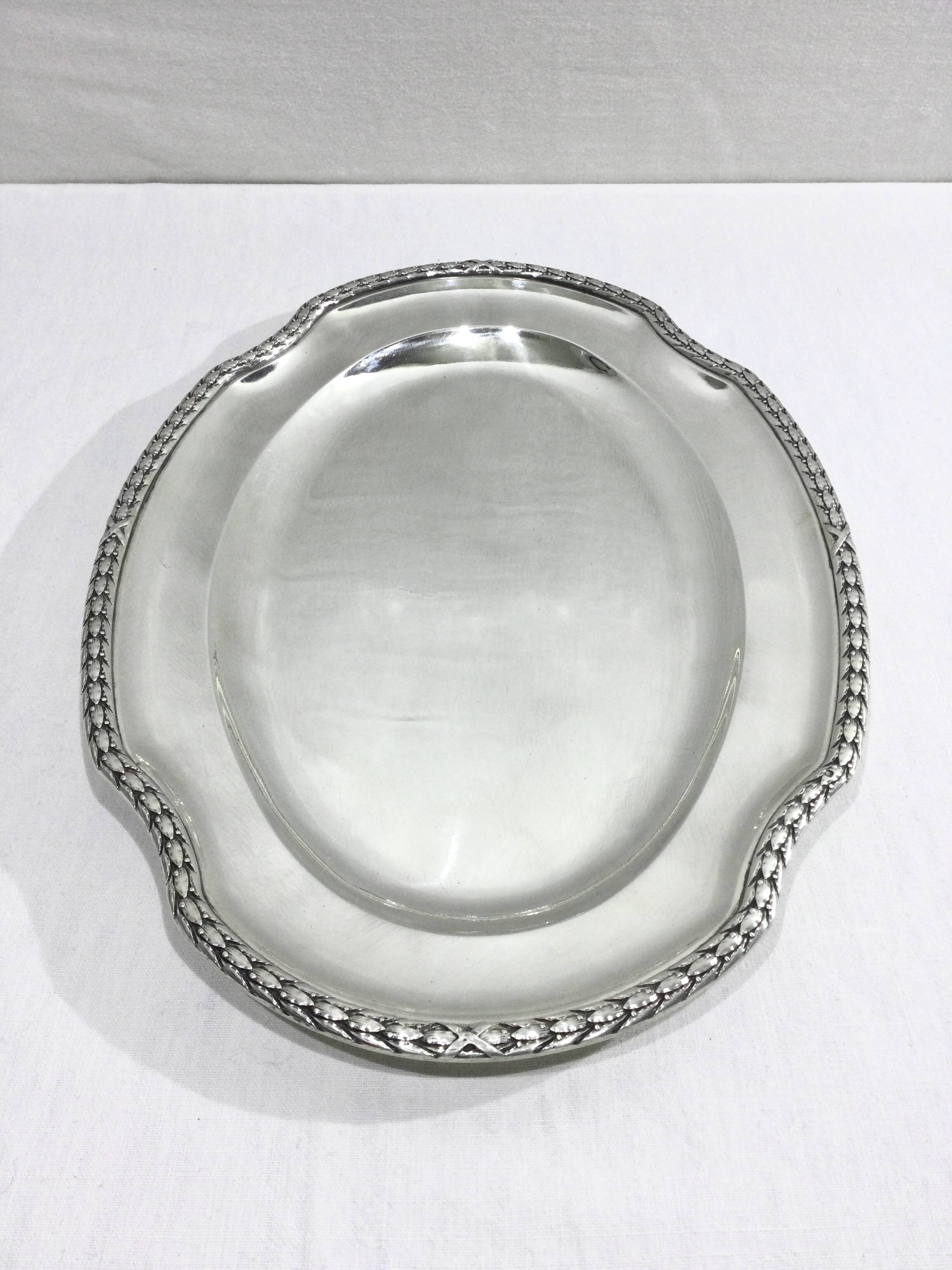 Victor Boivin - Plat De Service en Argent