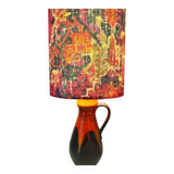 Lampe vase upcyclée des années 70 de Bay Keramik