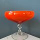 Vase / verre de style Murano vintage rouge