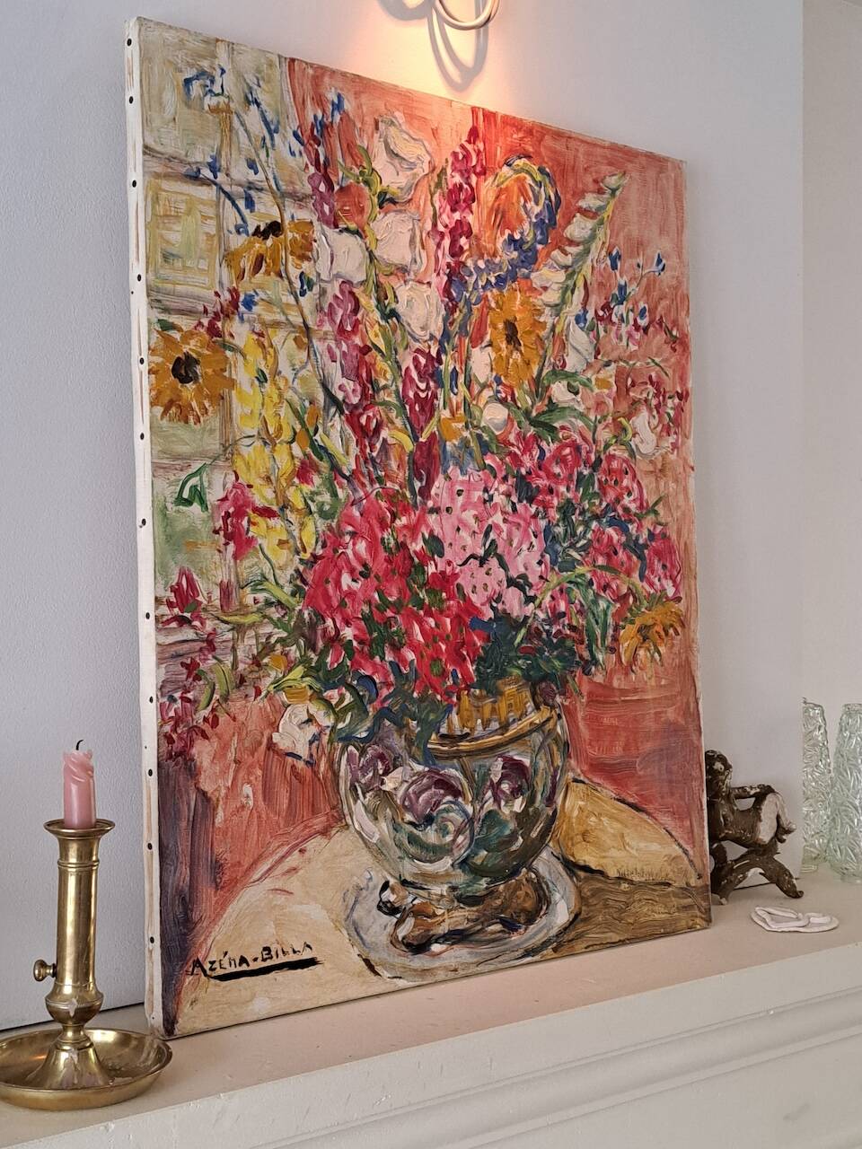 Bouquet of Flowers Painting by Azéma Billa