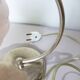 art deco table lamp with pink opaline glass 231138