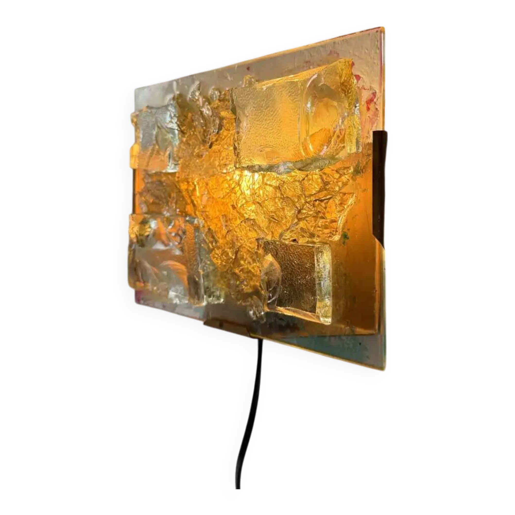 Cosack Leuchten glass mosaic wall lamp horizontal