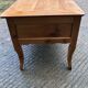 Antique Louis XV table with 3 drawers and 1 pull-out in solid cherry wood