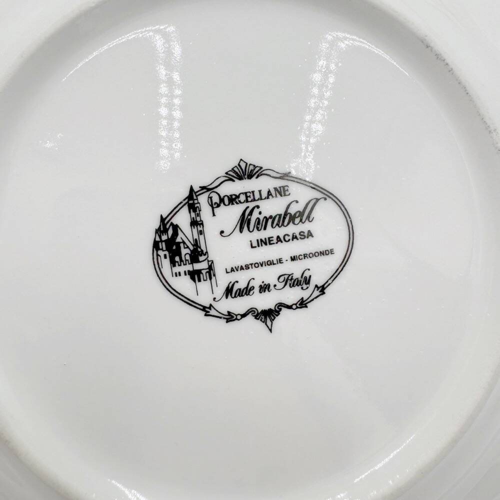 Mirabell Italy naive decorated dessert plates