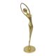 Hollywood Regency Brass Ballerina Figurine Sculpture 30cm