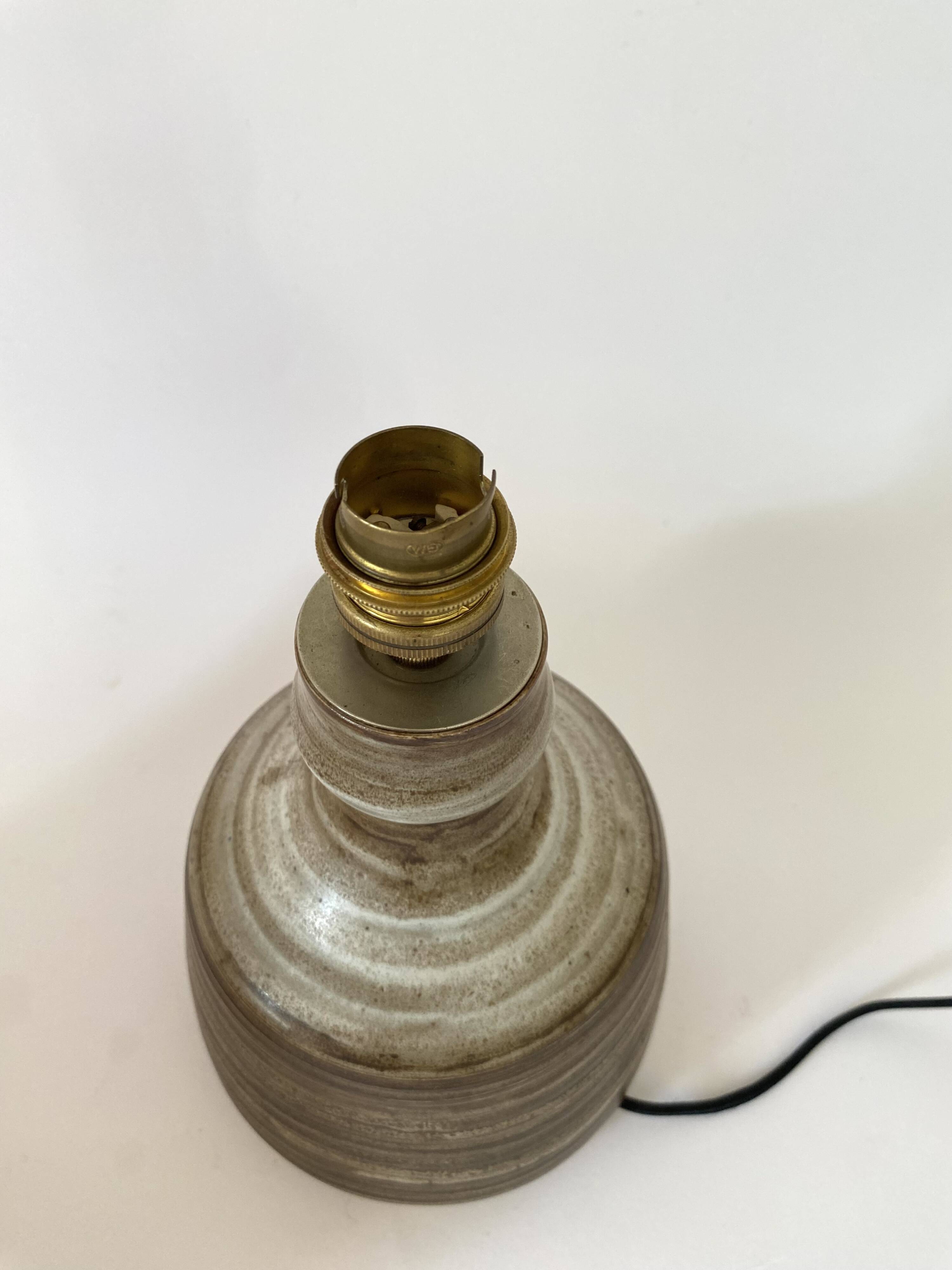 Ceramic lamp, 2m fabric cable, fabric lampshade