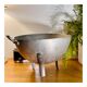 Old aluminum colander