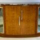 Art Deco period sideboard in precious wood veneer, Loupe d'Amboine