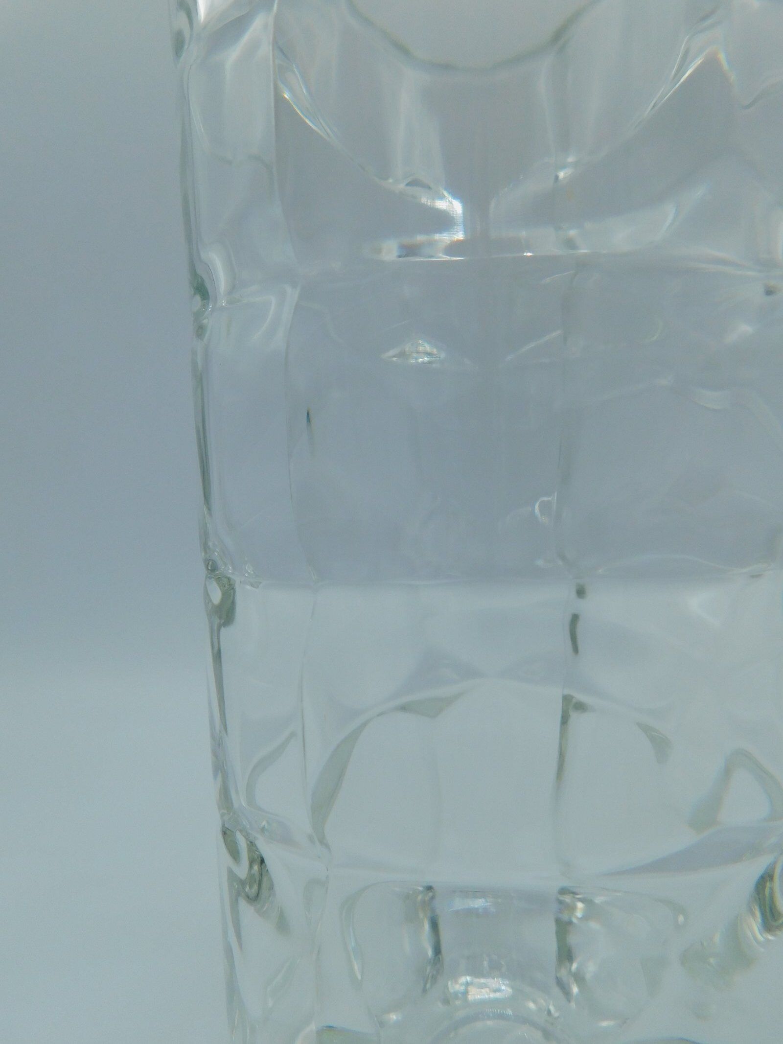 Thick glass vase