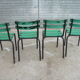 Lot de 4 chaises de jardin empilables