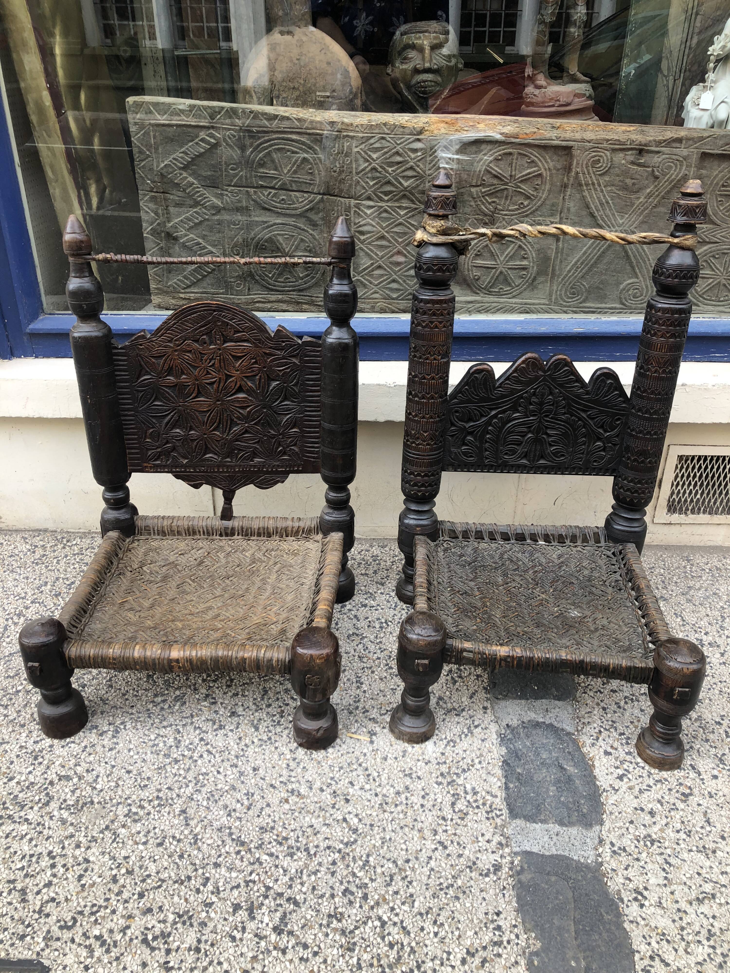 Pau e of Afghan chairs