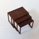 Kai Kristiansen Rosewood nesting tables for Vildbjerg Möbelfabrik
