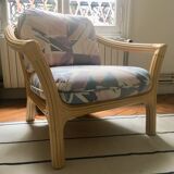 Restored vintage rattan chair