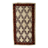 Tapis vintage français Savonnerie fait main en laine – 78 x 148 cm – 1960s