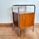 Functionalist bedside table, Kovona, Czechoslovakia