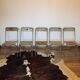 Set of 5 folding metal chairs