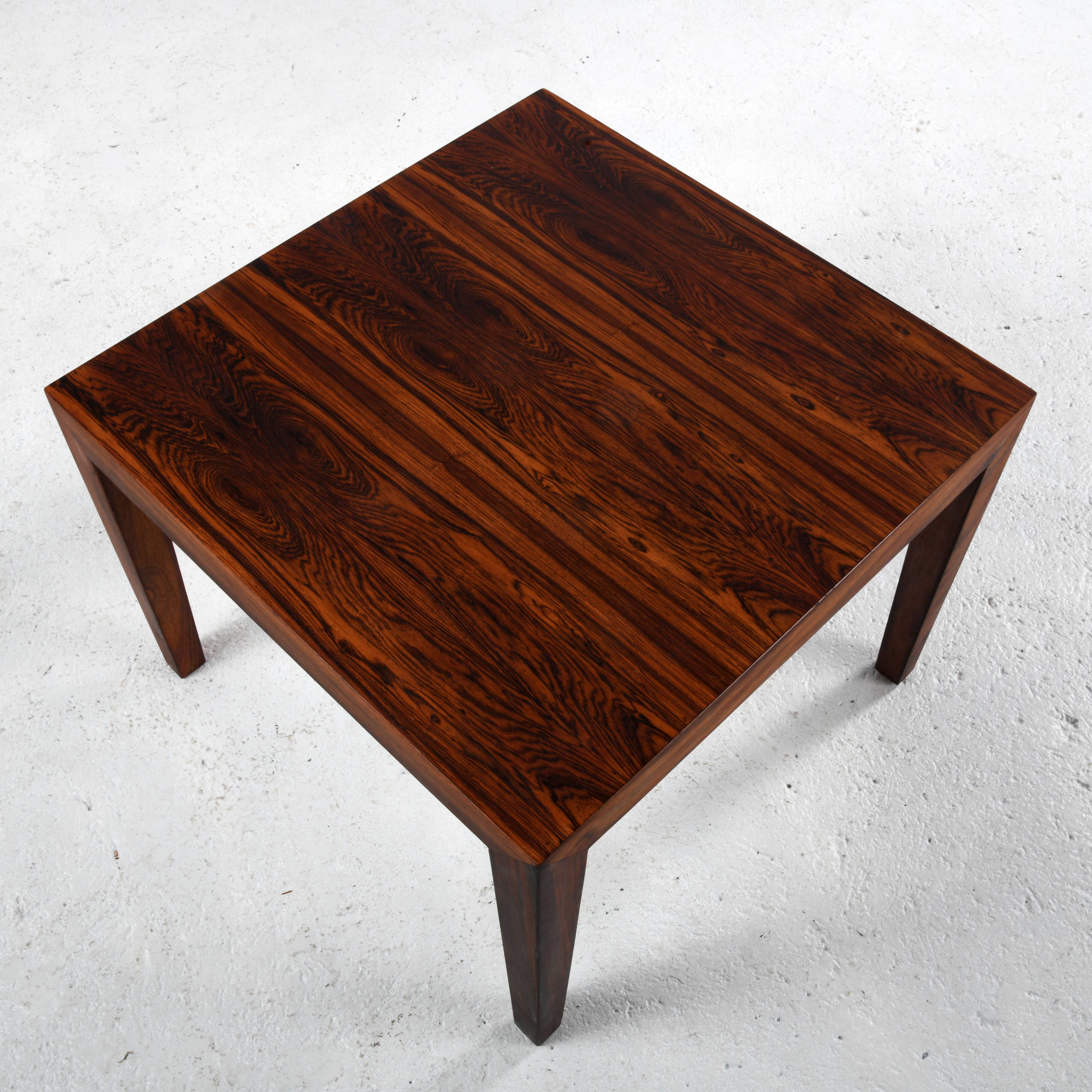 Scandinavian rosewood coffee table