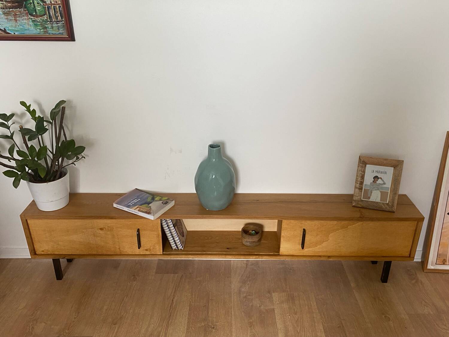 Light oak solid wood sideboard