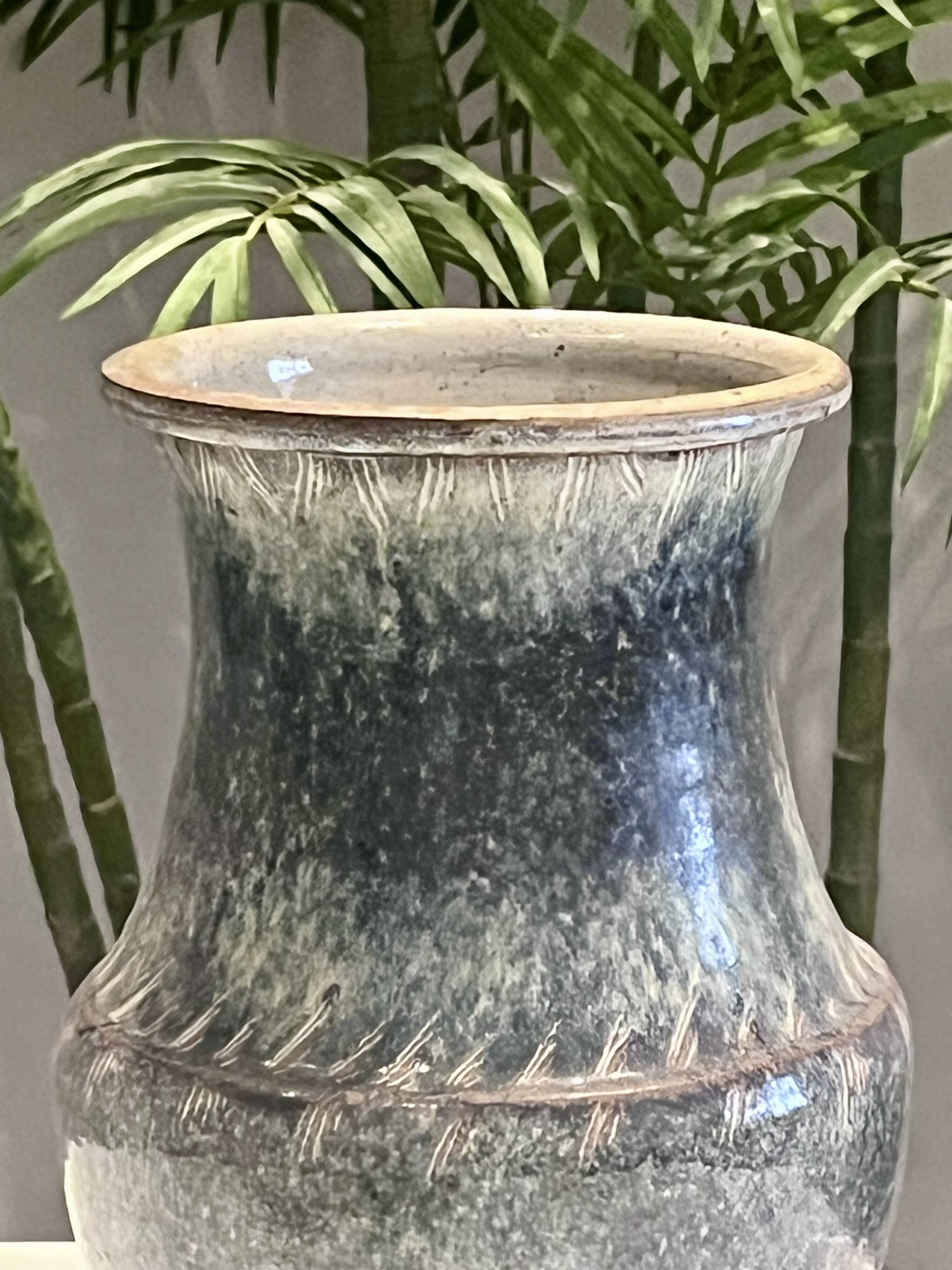 Large ceramic vase - Signed Delmotte - 30 cm - Excellent condition