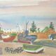 Jean Launois (1898-1942) Landscape of North Africa, A Port, Signed watercolour