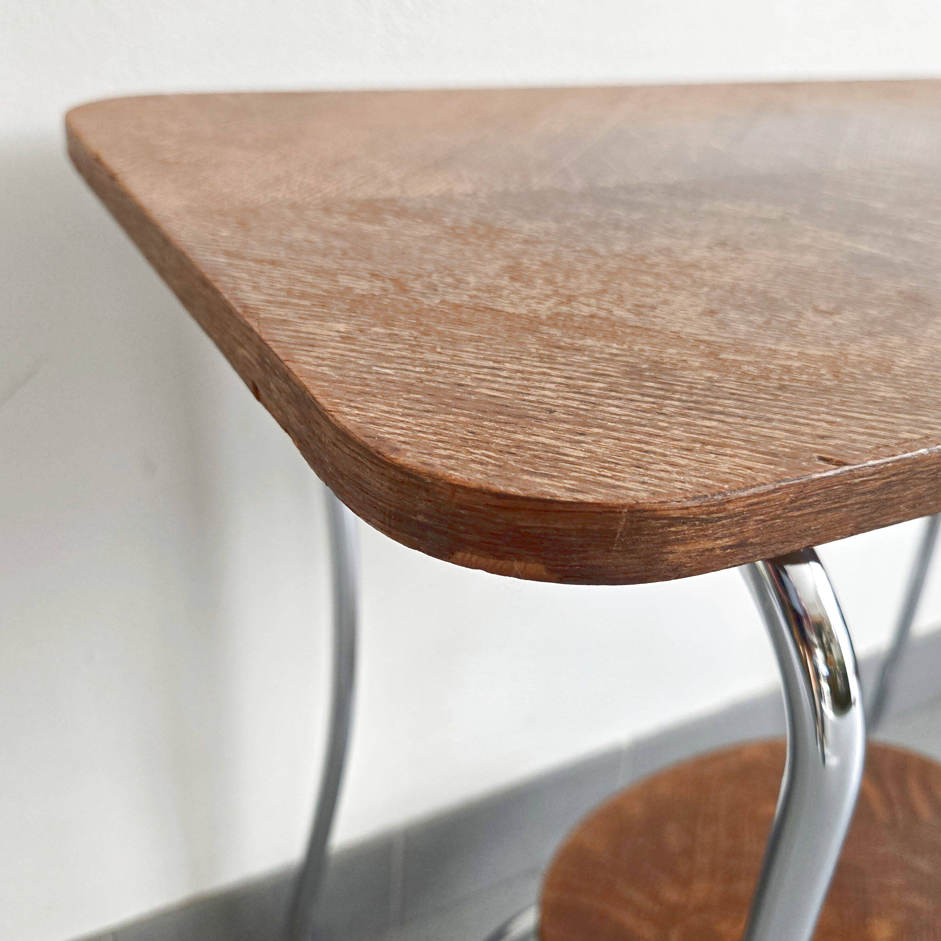 Vintage 1950s pedestal side table