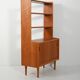 Scandinavian teak bookcase with cabinet, 1960s