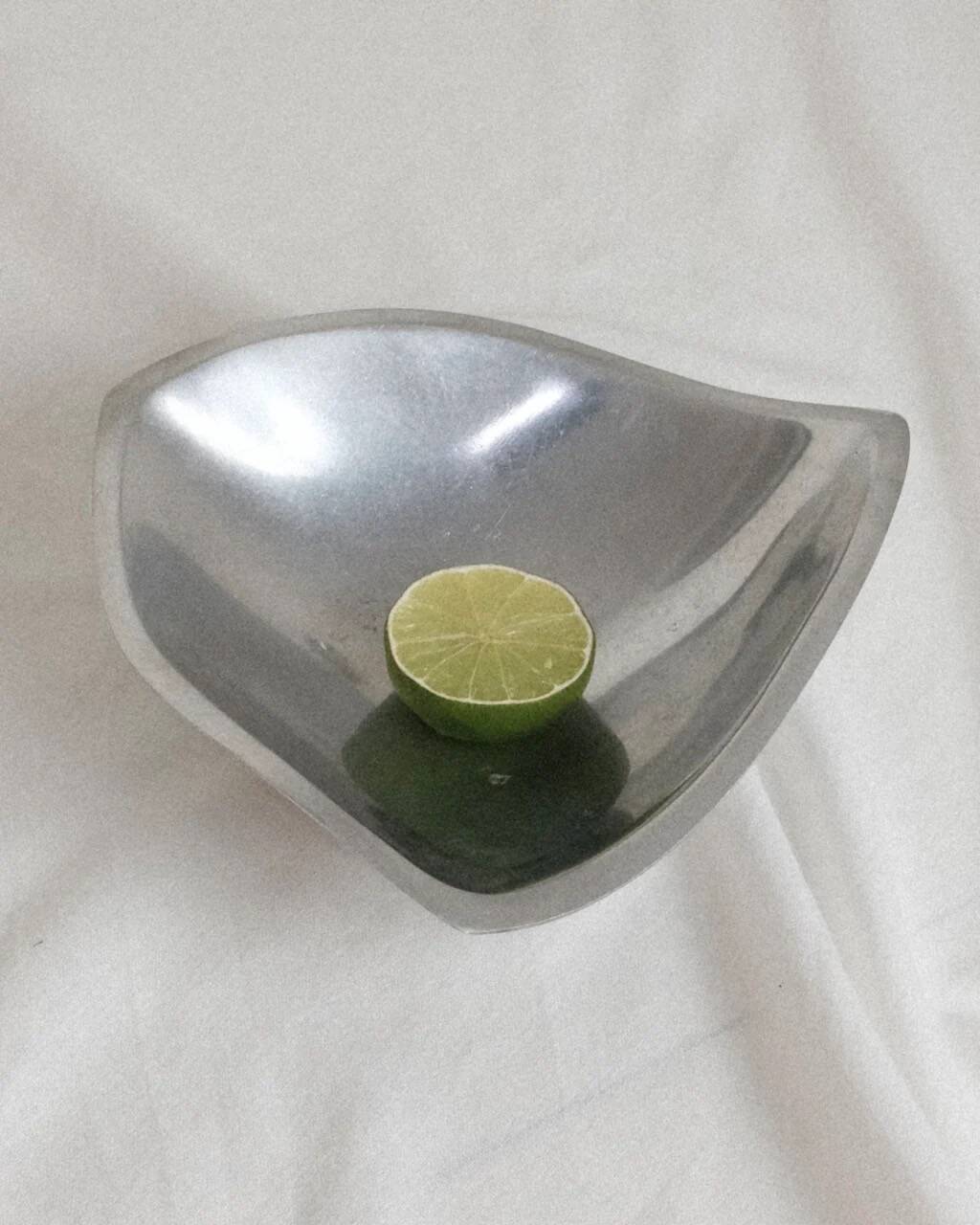 corrugated metal bowl