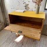 Furniture chest of drawers two-tone 60s