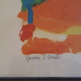 Lithograph Pierre Ambrogiani Landscape of Provence