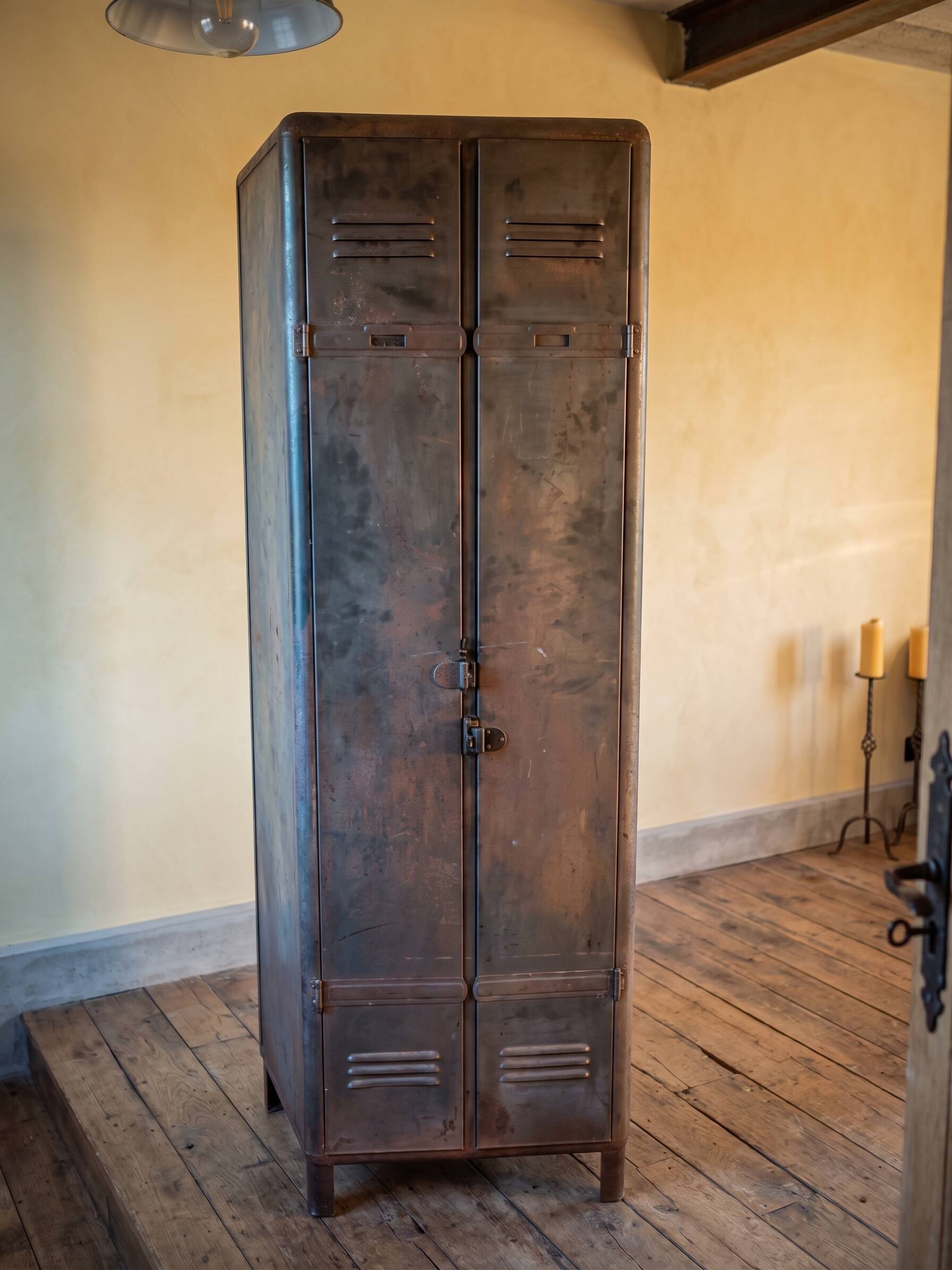 Vintage factory metal cabinet