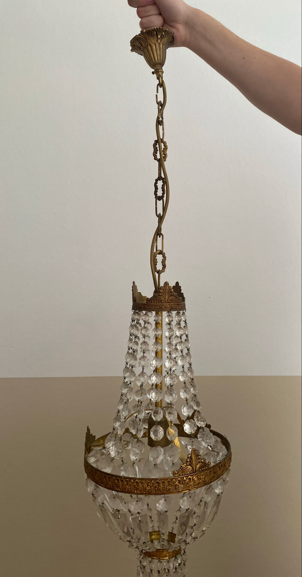 Antique balloon chandelier