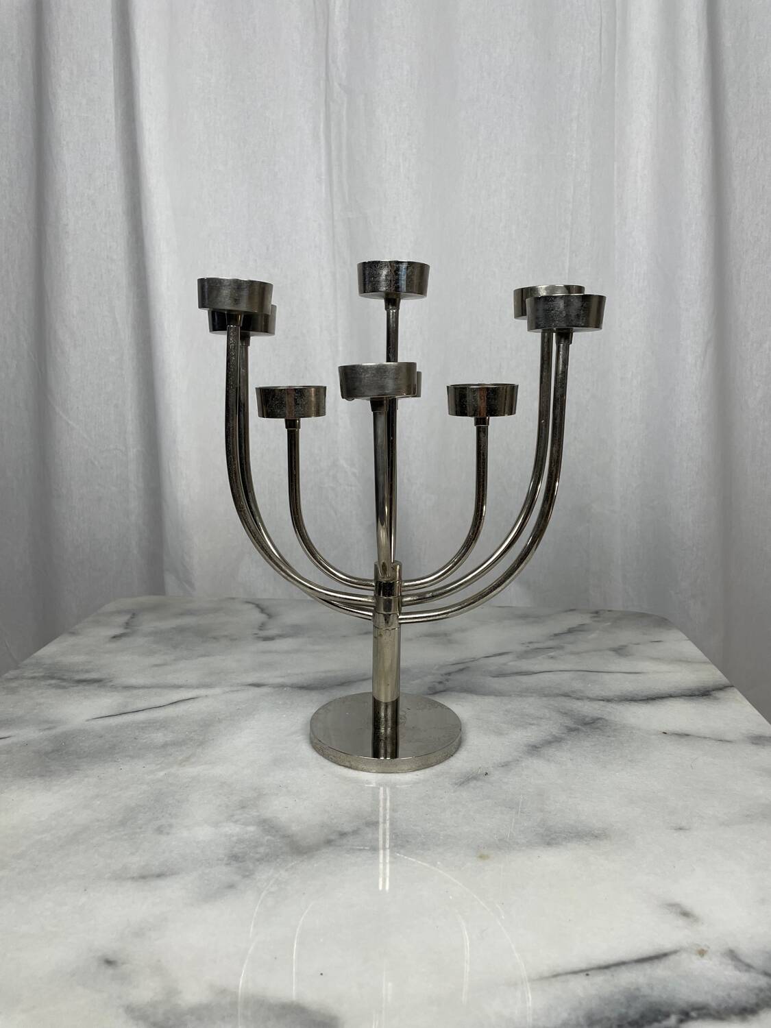 Bougeoir inox Habitat vintage
