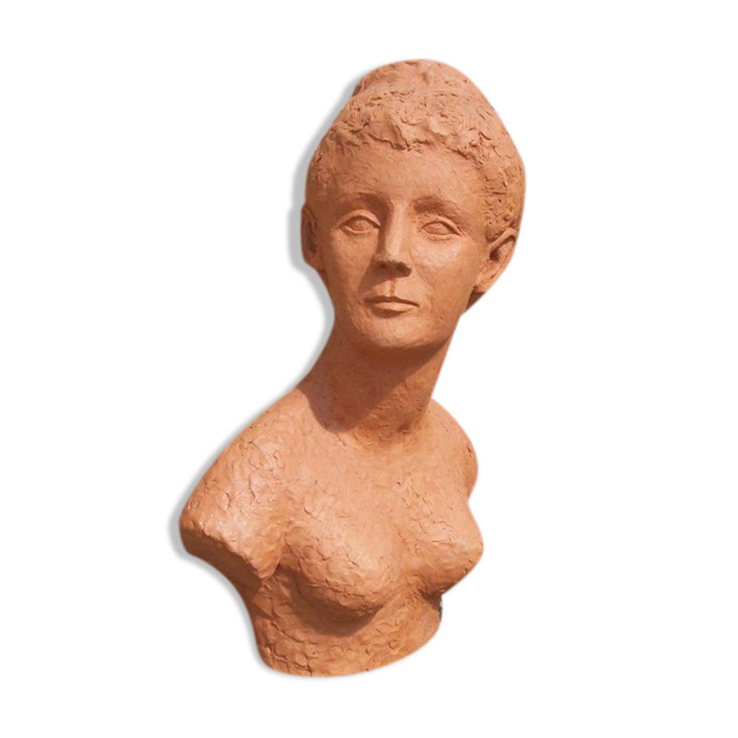 Bust woman in terracotta