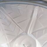 Wrought iron and art deco glass chandelier - Degué Workshops