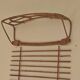 Wall-mounted coat rack in rattan, Czechoslovakia 1960