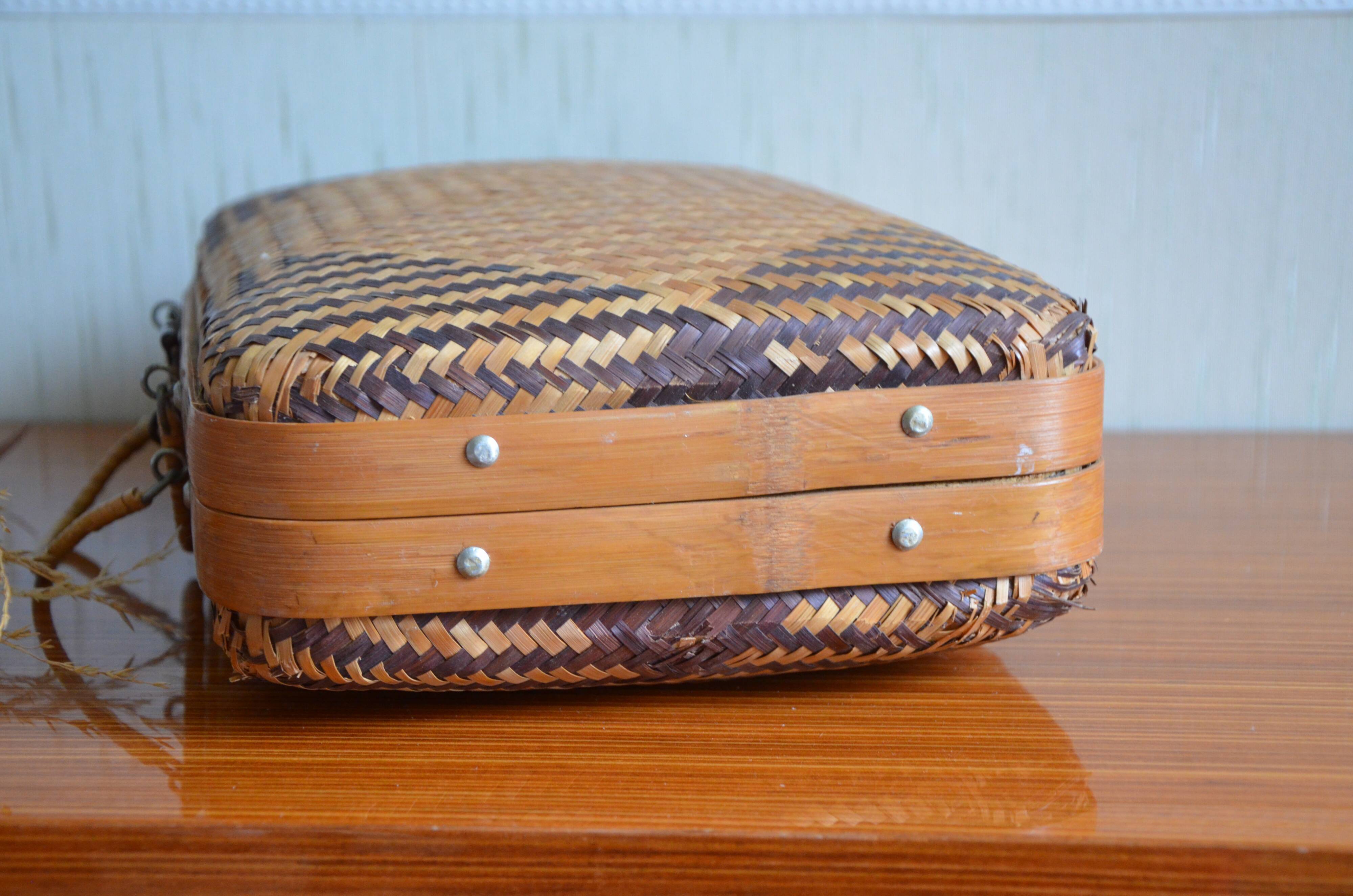 Vintage wicker case
