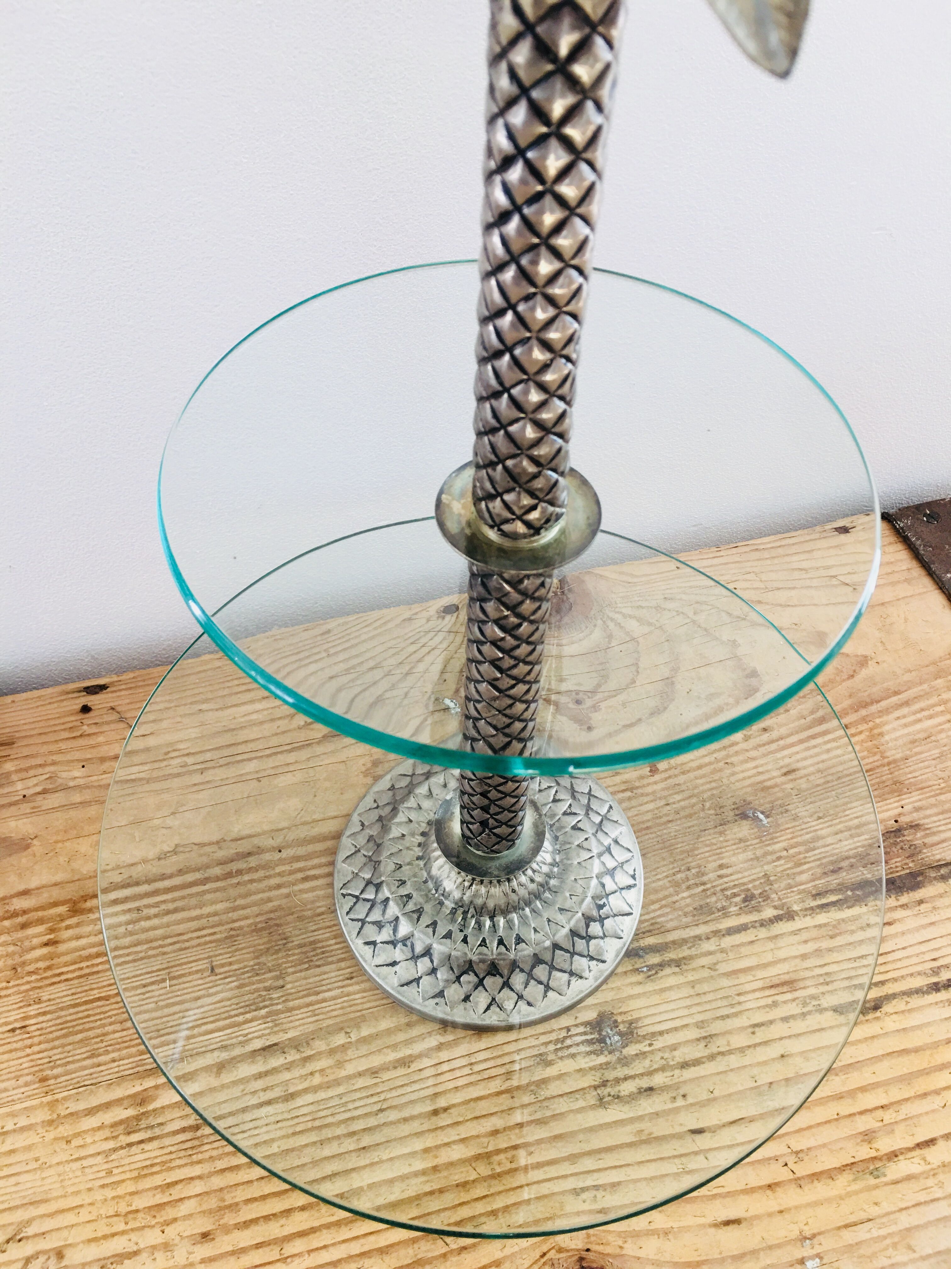 Présentoir à gâteau vintage palmier