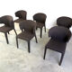 Hola 367 chairs by Hannes Wettstein for Cassina, 2006, set of 6